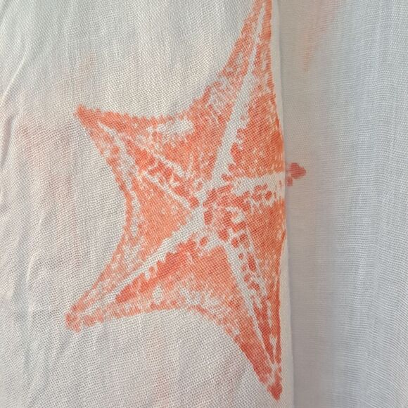 Look Collection New with Tag Large Pink Starfish Scarf Wrap for the Beach - Picture 4 of 11